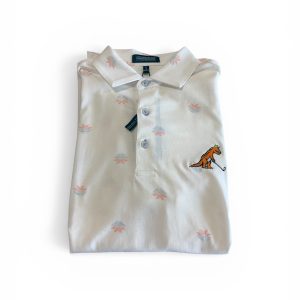 Live Forever Golf White Cotton Polo