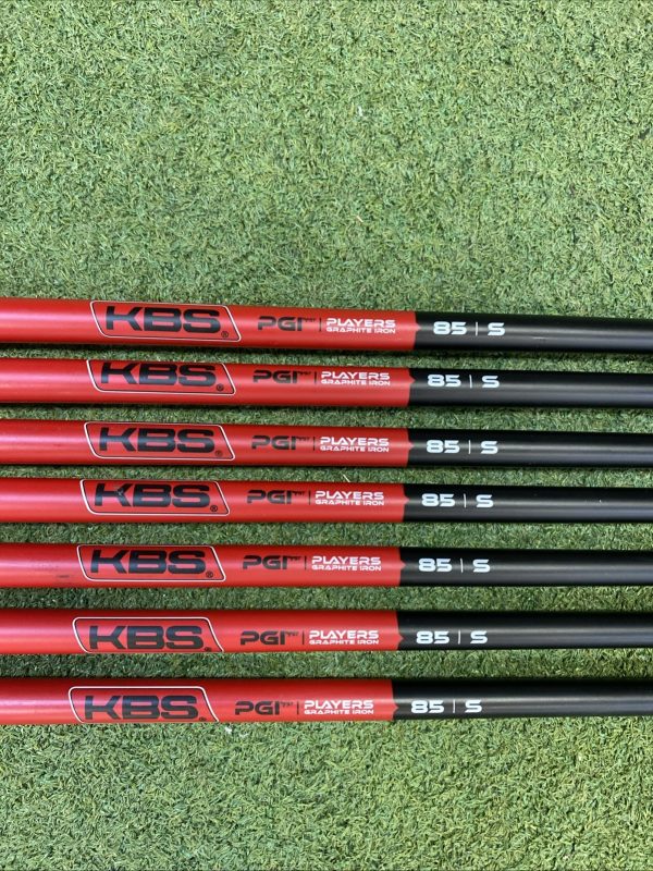 KBS PGI Iron Set Shafts 85g Graphite Stiff Flex .370 Players Graphite - Image 3