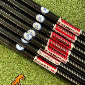 KBS $-Taper 120 Gram Black Iron Shaft Set PW-4 Irons (7 shafts) *Pure Shafts*