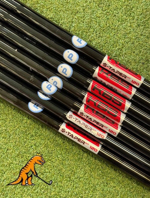 KBS $-Taper 120 Gram Black Iron Shaft Set PW-4 Irons (7 shafts) *Pure Shafts*
