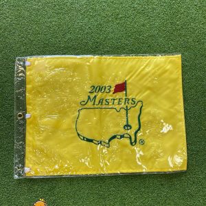 New 2003 Masters Augusta National Golf Flag Yellow