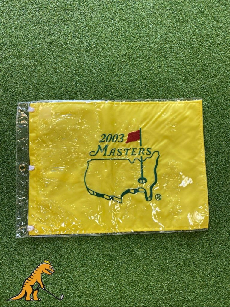 New 2003 Masters Augusta National Golf Flag Yellow