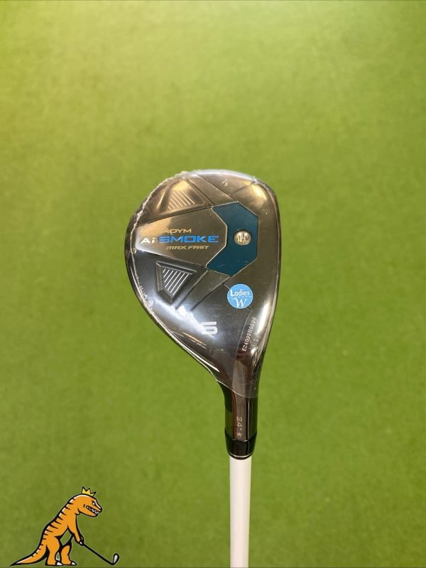 New Callaway Ai Smoke Max Fast 24* 5 Hybrid Eldio 40g Graphite Ladies + HC