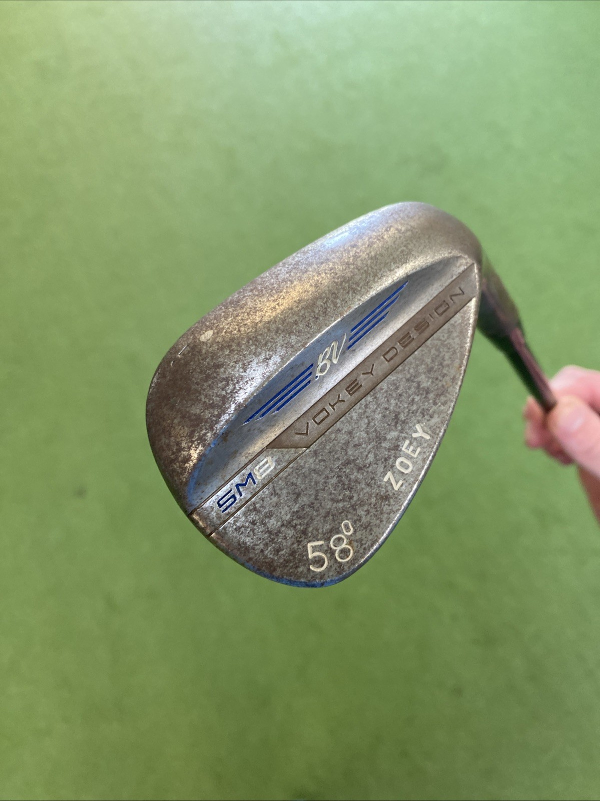 Tour Issue Titleist Vokey SM8 Raw 58* Lob Wedge L Grind Dynamic Gold Steel - Image 3