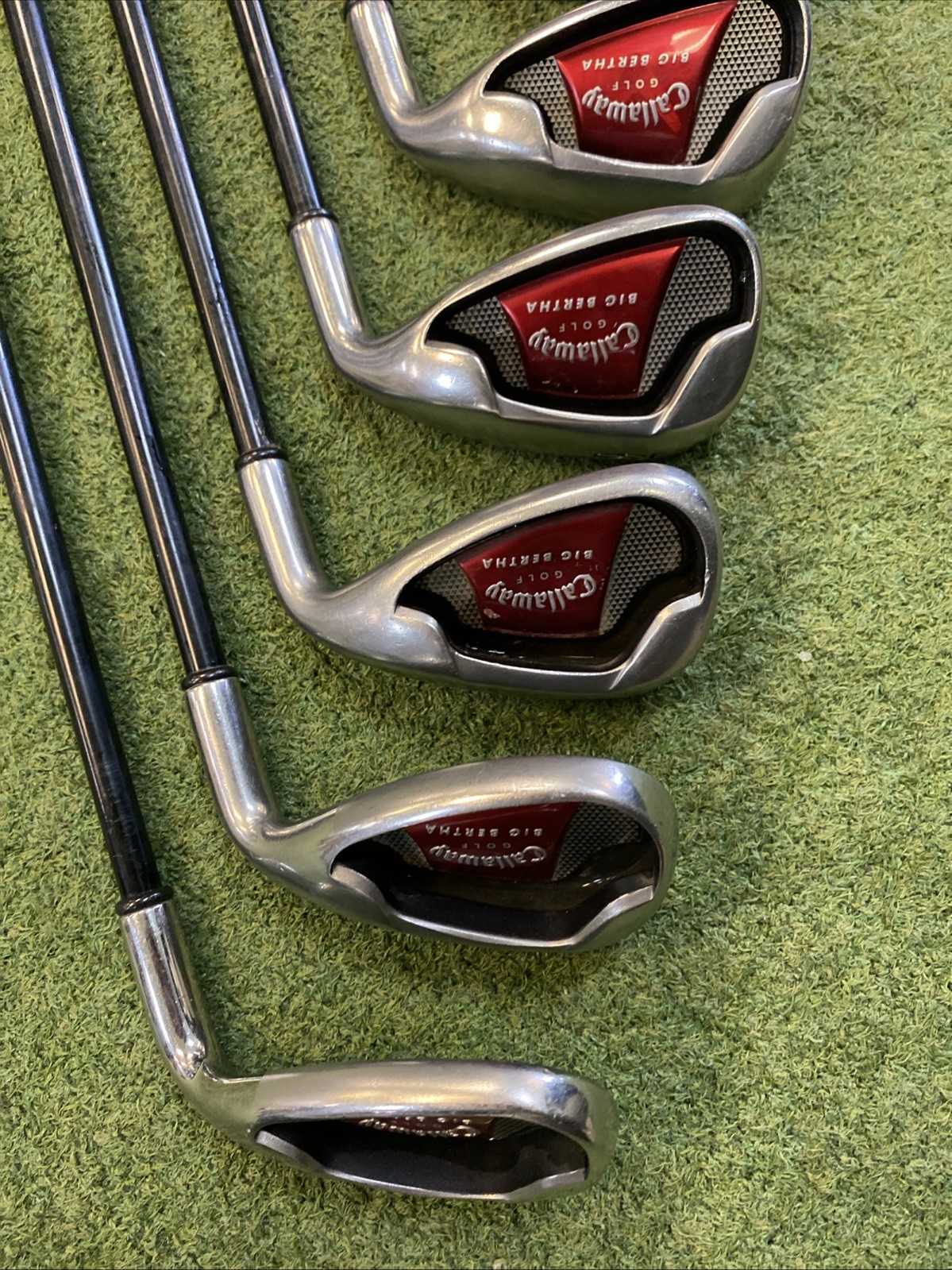 Used Callaway Big Bertha Iron Set 4-PW-SW-LW 75g Graphite Regular Flex - Image 6