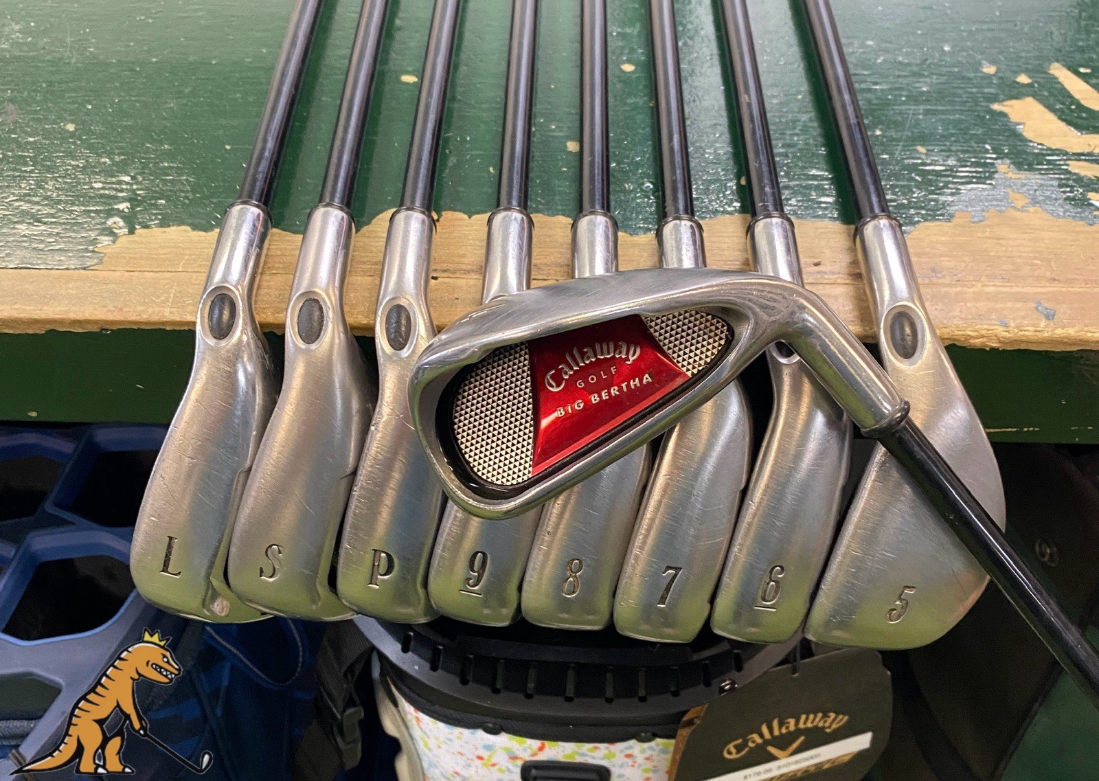 Used Callaway Big Bertha Iron Set 4-PW-SW-LW 75g Graphite Regular Flex