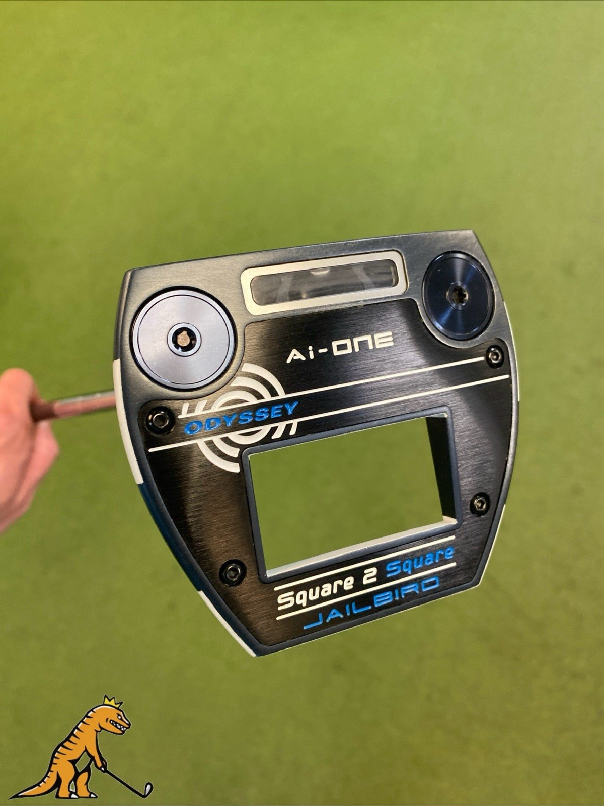 Used LH Odyssey Ai-One Square 2 Square Jailbird 34” Mallet Putter + HC