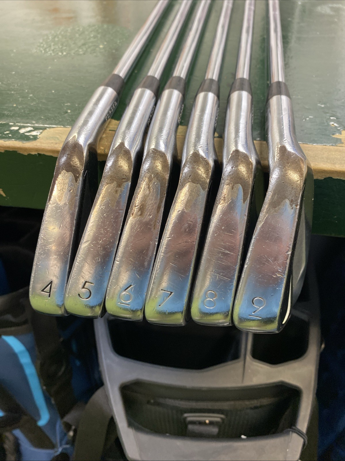 Used Nike Vapor Pro Iron Set 4-9 Iron Dynamic Gold Tour Issue S400 Steel - Image 3