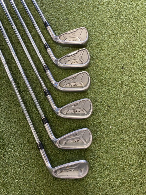 Used RH Adams Idea a4R Iron Set 5-Gap Wedge Regular Flex Steel *No P Wedge
