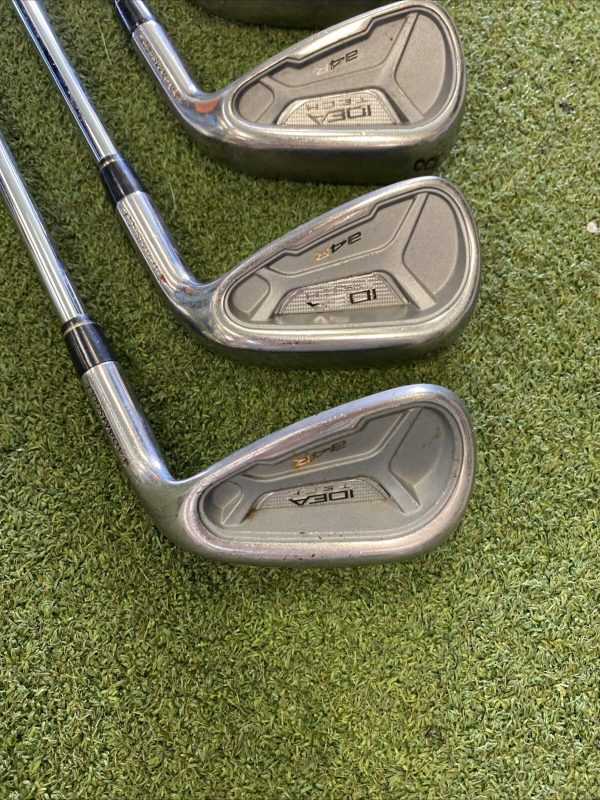 Used RH Adams Idea a4R Iron Set 5-Gap Wedge Regular Flex Steel *No P Wedge