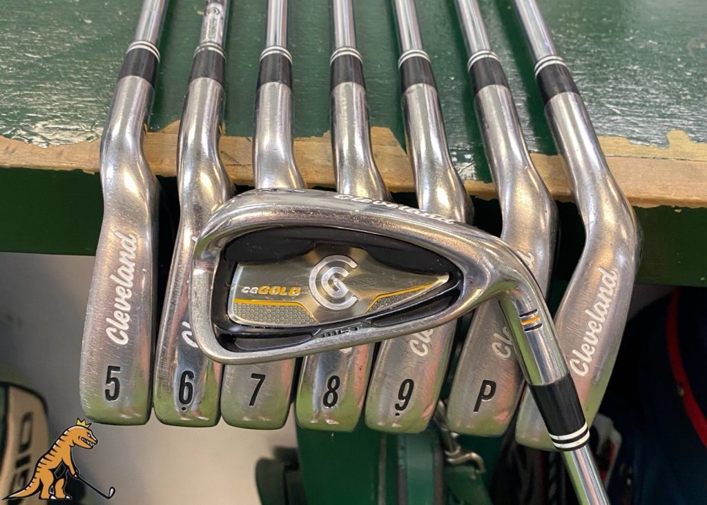Used RH Cleveland CG Gold Iron Set 4-PW-GW True Temper Uniflex Steel