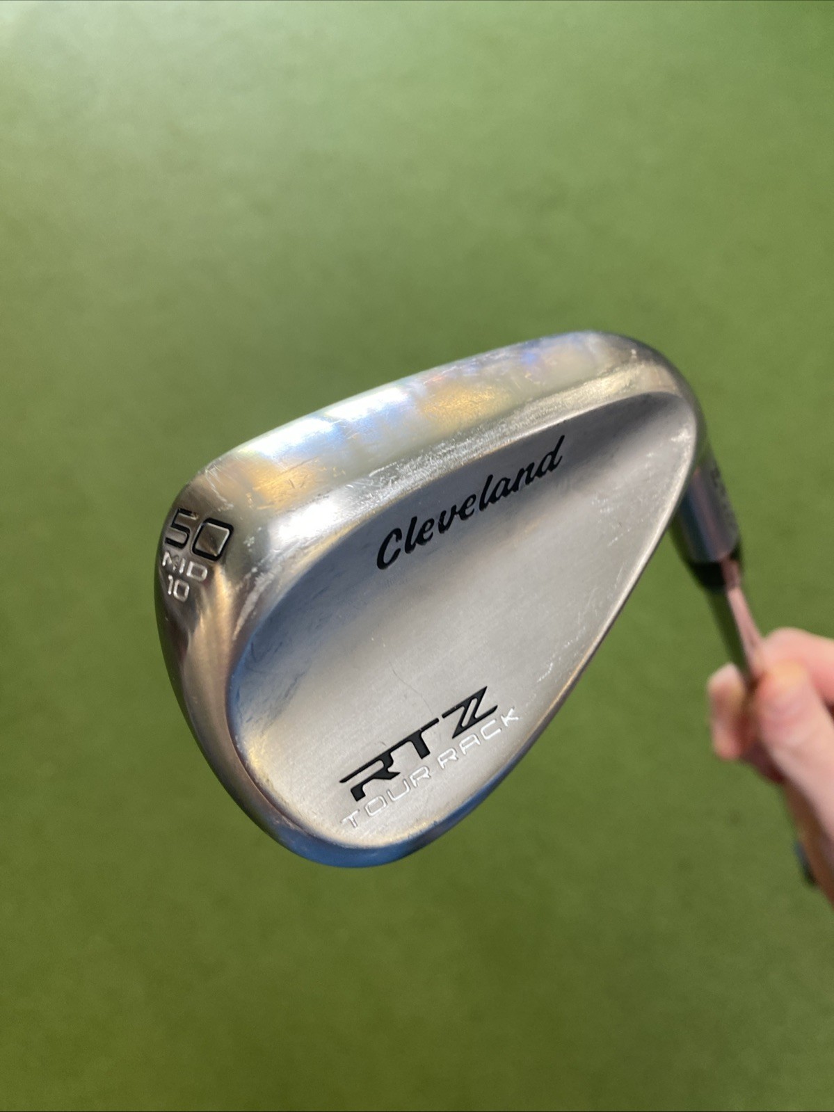 Used RH Cleveland RTZ Tour Rack 50.10* Gap Wedge KBS $-Taper 130g Steel - Image 3