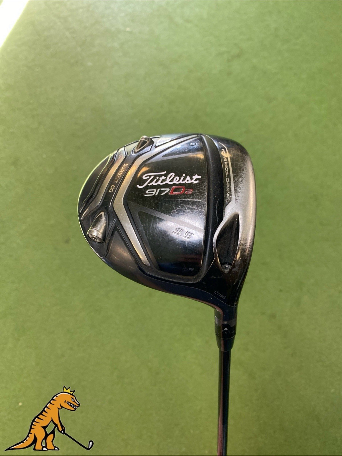 Used RH Titleist 917 D2 9.5* Driver HZRDUS RDX Smoke 60g Graphite Stiff Flex