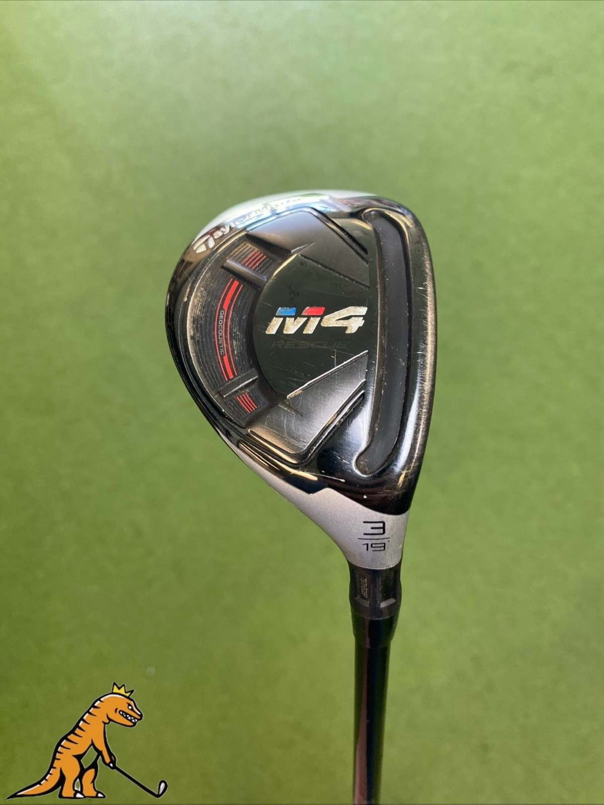 Used TaylorMade M4 Rescue 19* 3 Hybrid HZRDUS RDX Smoke Graphite Stiff Flex