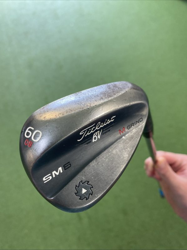 Used Titleist Vokey SM6 Black 60.08* Lob Wedge Project X Stiff Flex Steel - Image 3