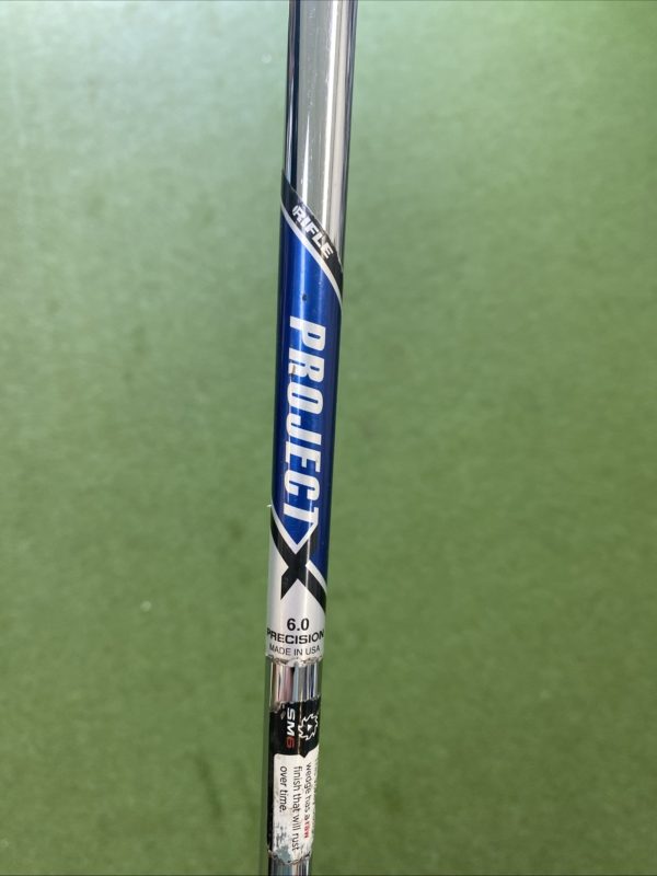 Used Titleist Vokey SM6 Black 60.08* Lob Wedge Project X Stiff Flex Steel - Image 8