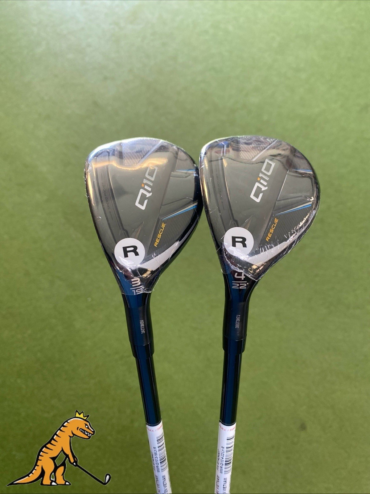 New LH TaylorMade Qi10 Rescue Hybrid Set 3H, 4H Ventus TR Regular Flex