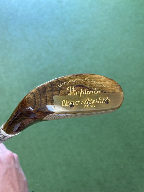 St. Andrew’s Abercrombie & Fitch Highlander Wooden Putter Handmade In Scotland