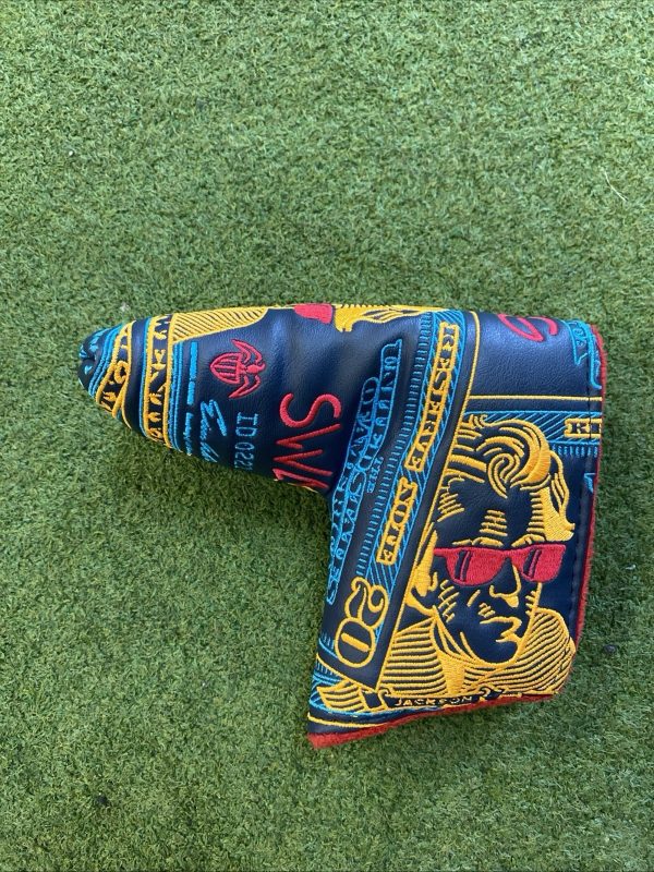Swag Golf Almighty Dollar Andrew Jackson Blade Putter Head Cover