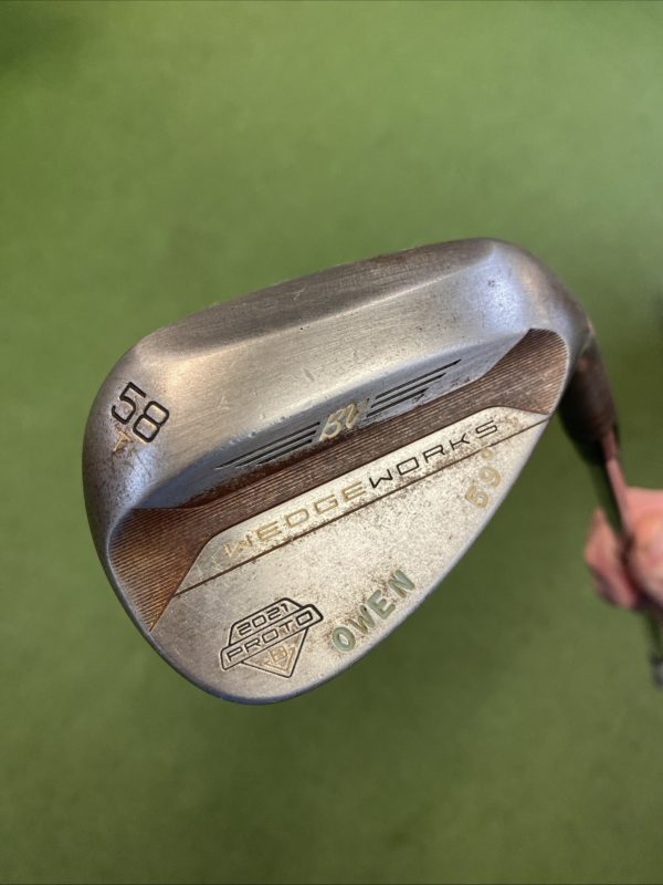 Tour Issue Titleist Vokey Wedge Works 2021 Proto 59* Lob Wedge Raw T Grind