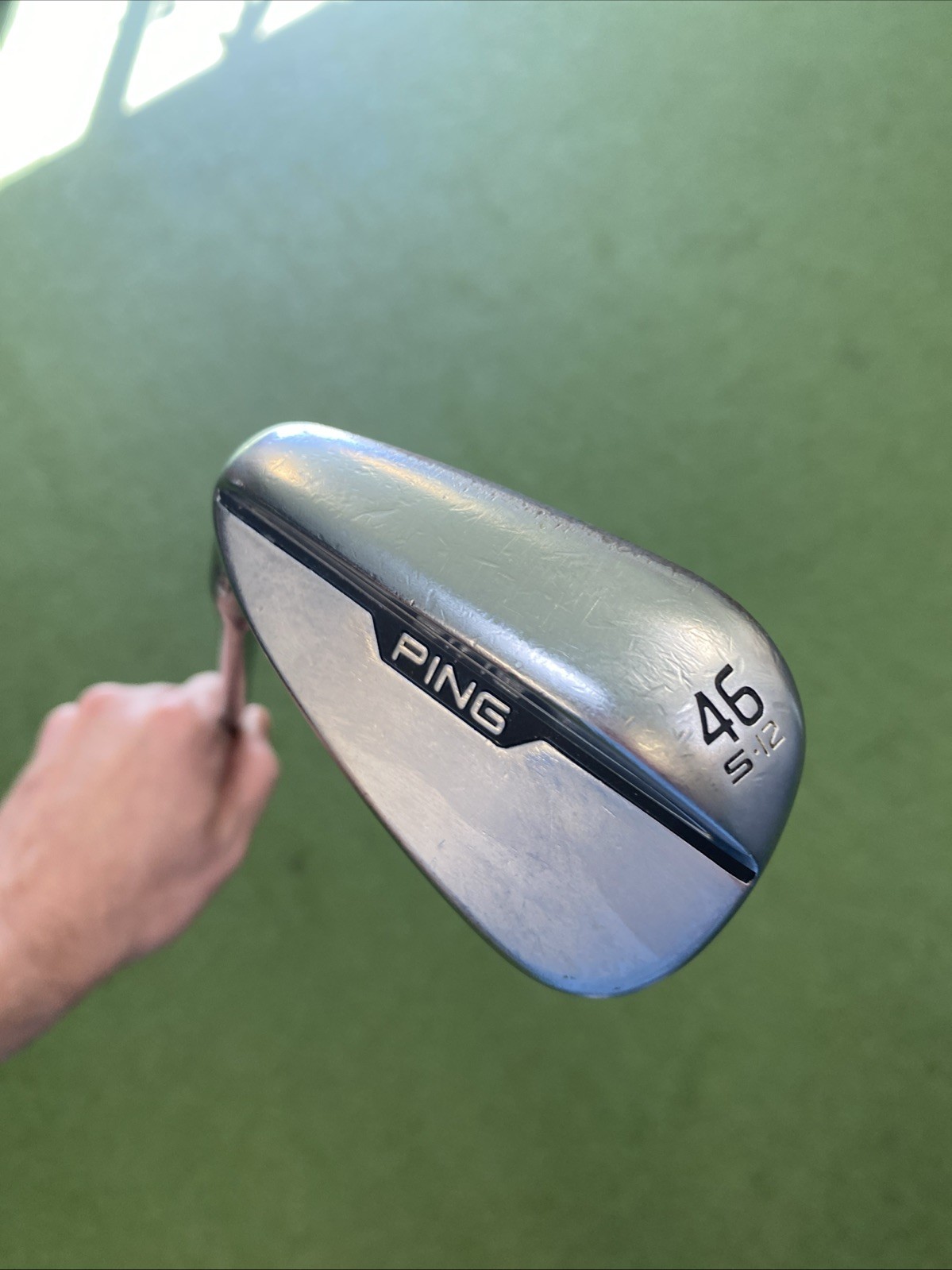 Used LH Ping S159 Orange Dot 46.12* Pitching Wedge Dynamic Gold Steel S400 S159 - Image 3