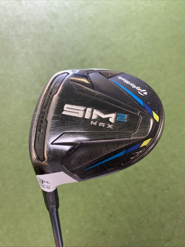 Used LH TaylorMade SIM 2 Max 16.5* HL 3-Wood Fujikura Ventus Graphite Regular