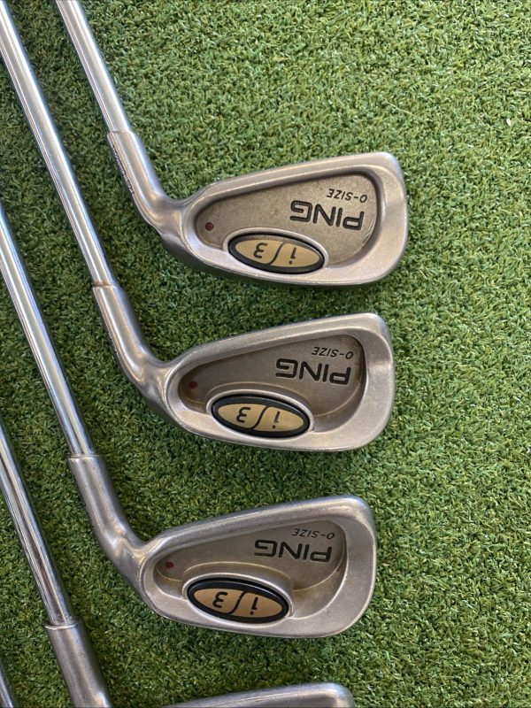 Used Ping i3 OS Iron Set 3-PW Cushin JZ Stiff Flex Steel - Image 3