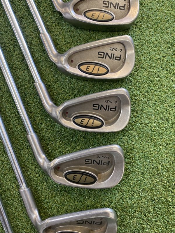 Used Ping i3 OS Iron Set 3-PW Cushin JZ Stiff Flex Steel - Image 4