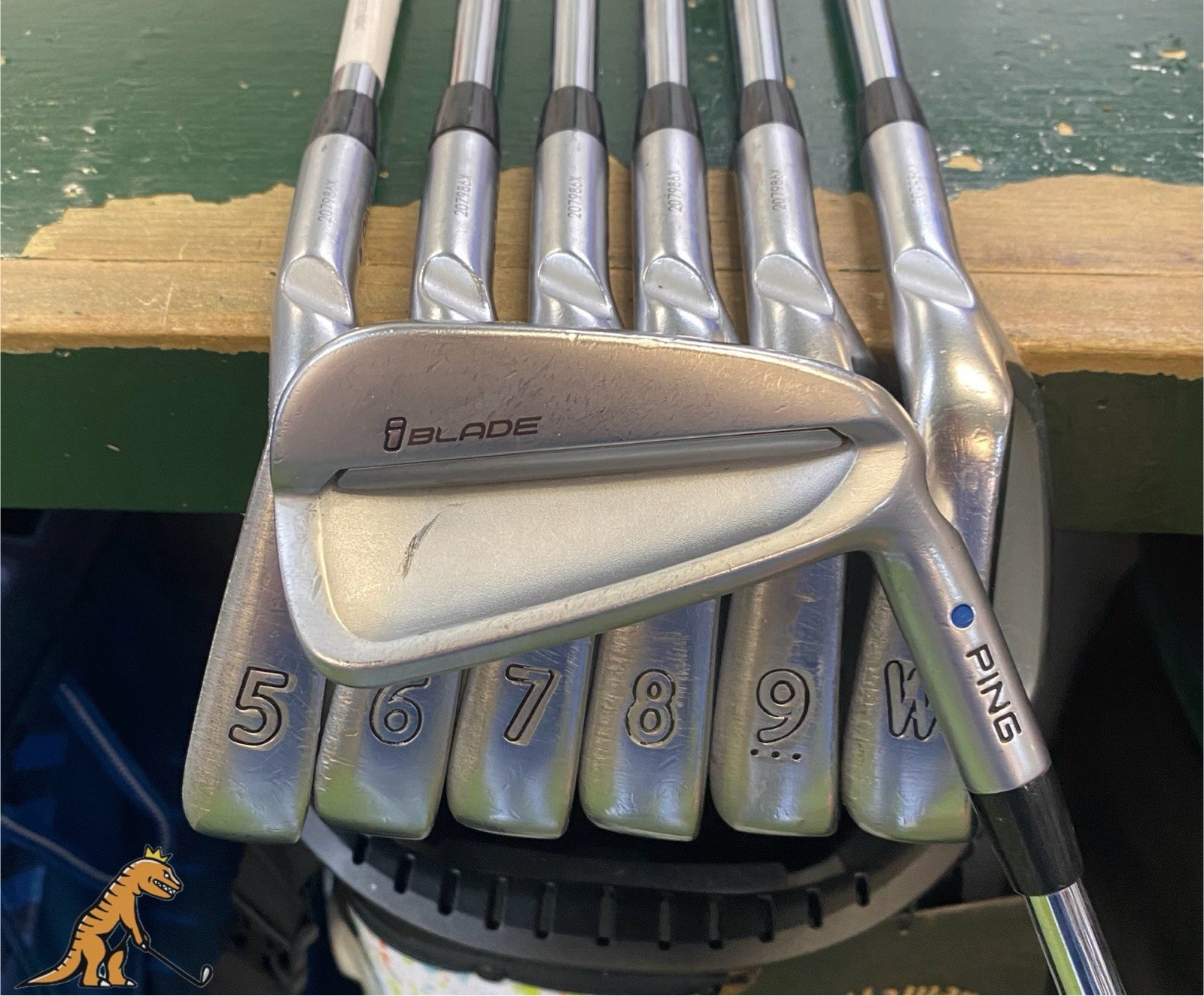 Used Ping iBlade Blue Dot Iron Set 4-PW Dynamic Gold 120g S300 Steel