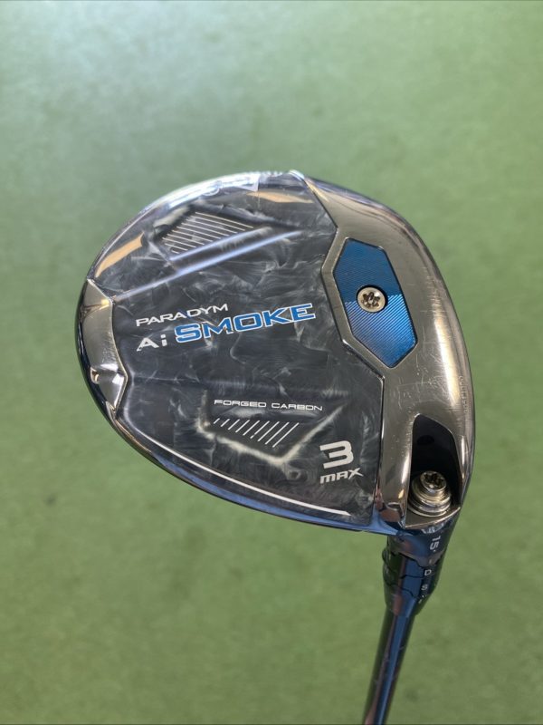 Used RH Callaway Ai Smoke Max 15* 3-Wood Denali 70g Graphite Stiff Flex - Image 3
