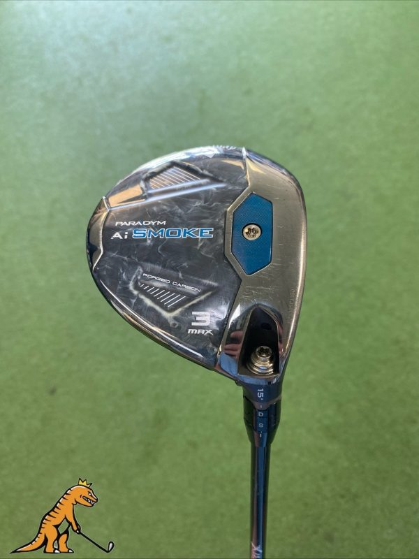 Used RH Callaway Ai Smoke Max 15* 3-Wood Denali 70g Graphite Stiff Flex