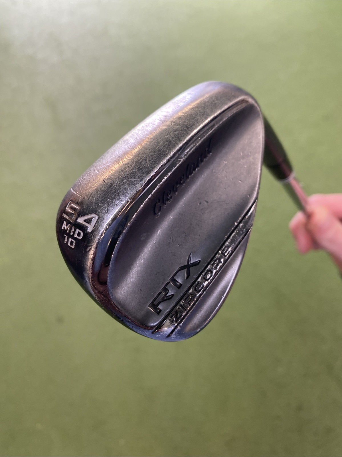 Used RH Cleveland RTX Zipcore Black 54.10* Lob Wedge Dynamic Gold Tour Issue - Image 3