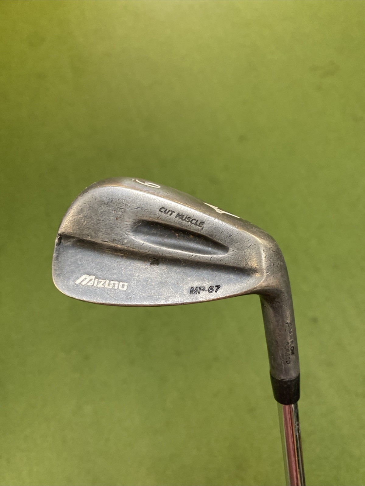 Used RH Mizuno MP-67 Raw Black Iron Set 3-PW Dynamic Gold S300 Stiff Flex Steel - Image 15