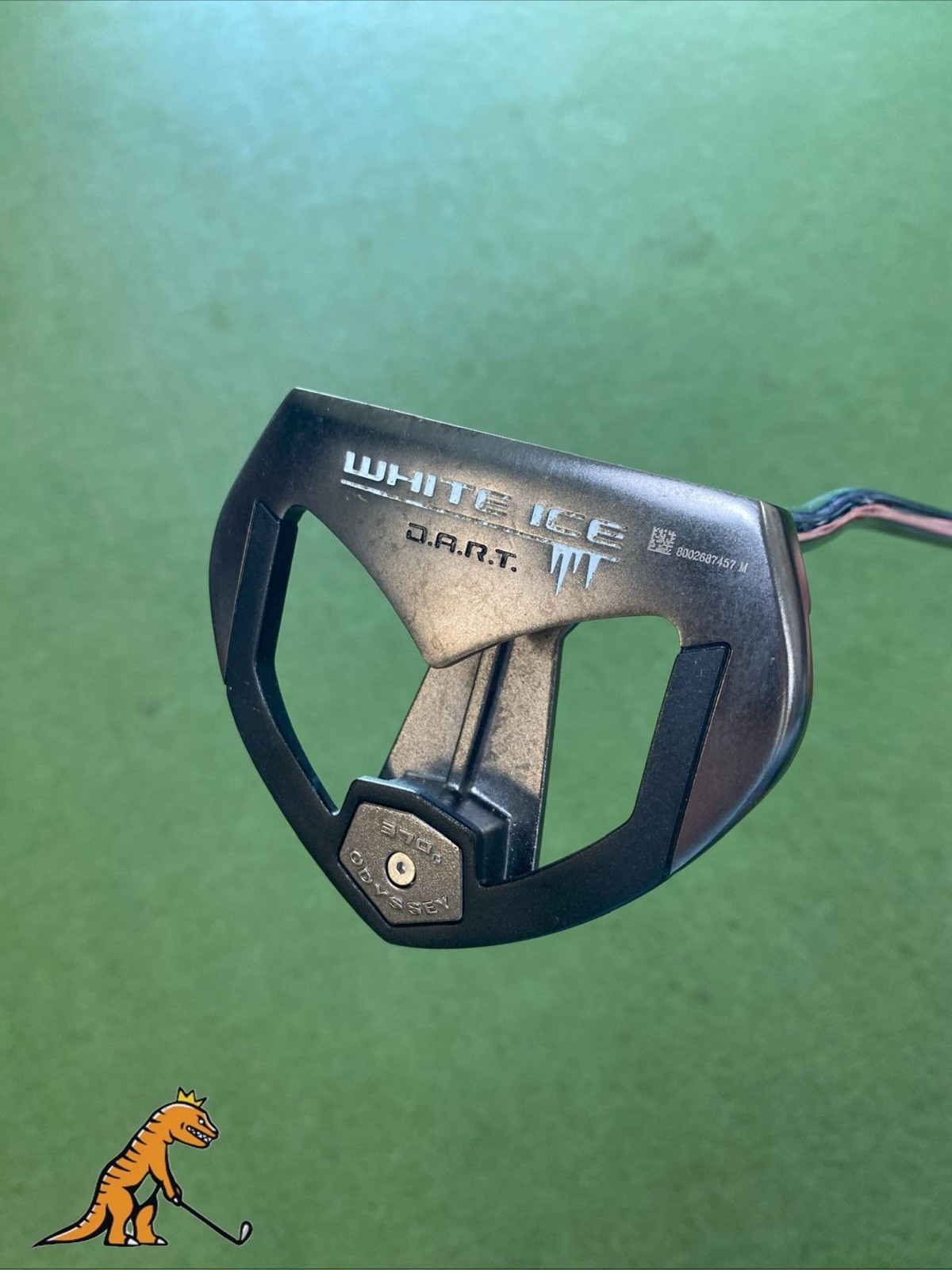 Used RH Odyssey White Ice DART 35” Mallet Putter + HC