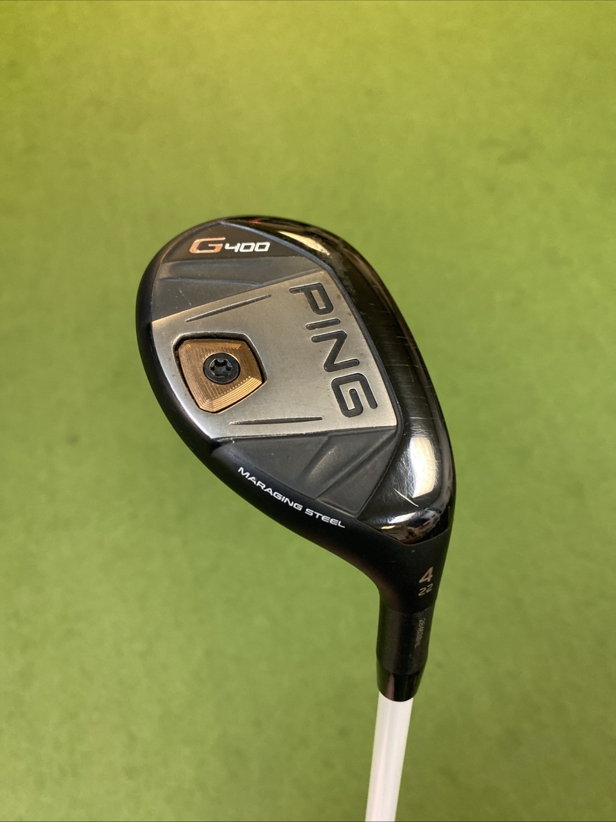 Used RH Ping G400 22* 4 Hybrid Aldila Rogue 110 MSI Extra Stiff - Image 3