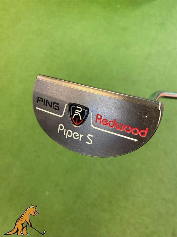 Used RH Ping Piper S Redwood Black Dot 35” Mallet Putter