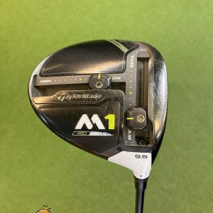 Used RH TaylorMade M1 9.5* Driver HZRDUS Yellow 60g Graphite Stiff Flex