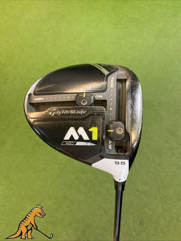 Used RH TaylorMade M1 9.5* Driver HZRDUS Yellow 60g Graphite Stiff Flex
