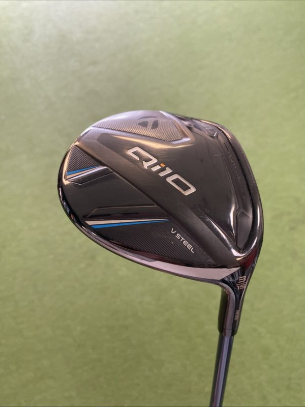 Used RH TaylorMade Qi10 15* 3-Wood Denali Blue 70g Graphite Stiff Flex - Image 3