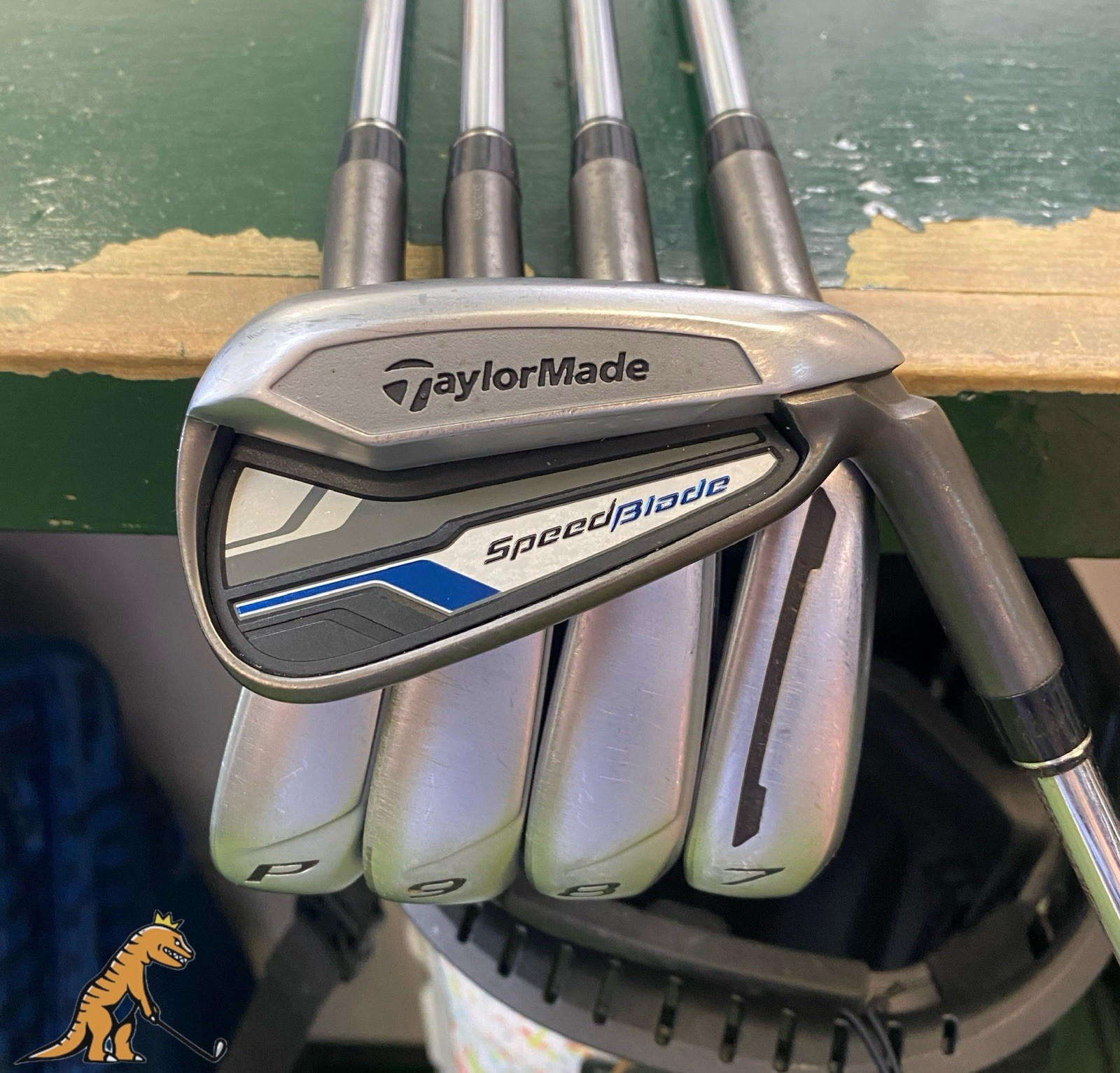 Used RH TaylorMade Speed Blade Iron Set 6-PW Reax 85g Steel Regular Flex