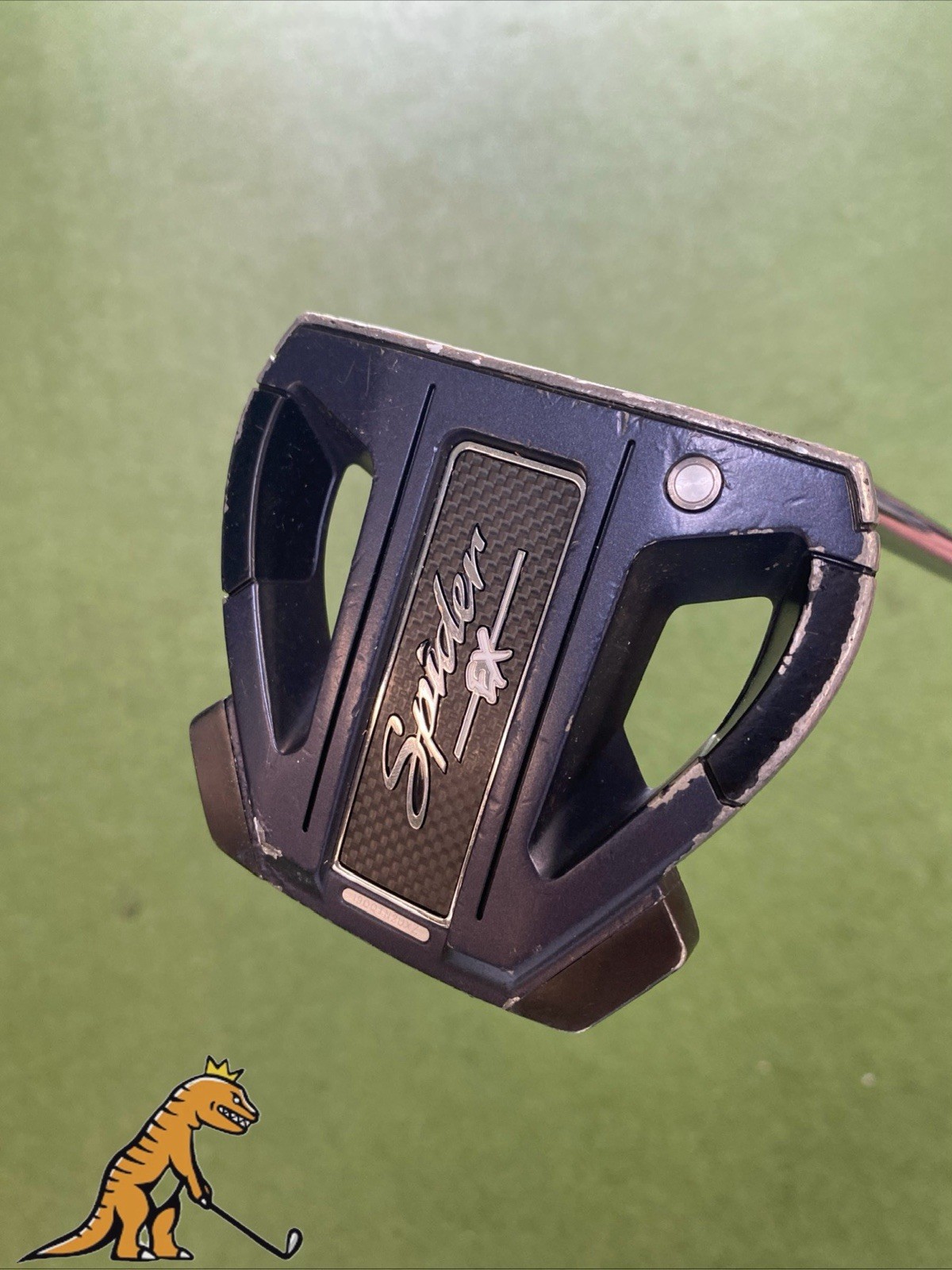 Used RH TaylorMade Spider EX Navy 35” Mallet Putter Slant Neck