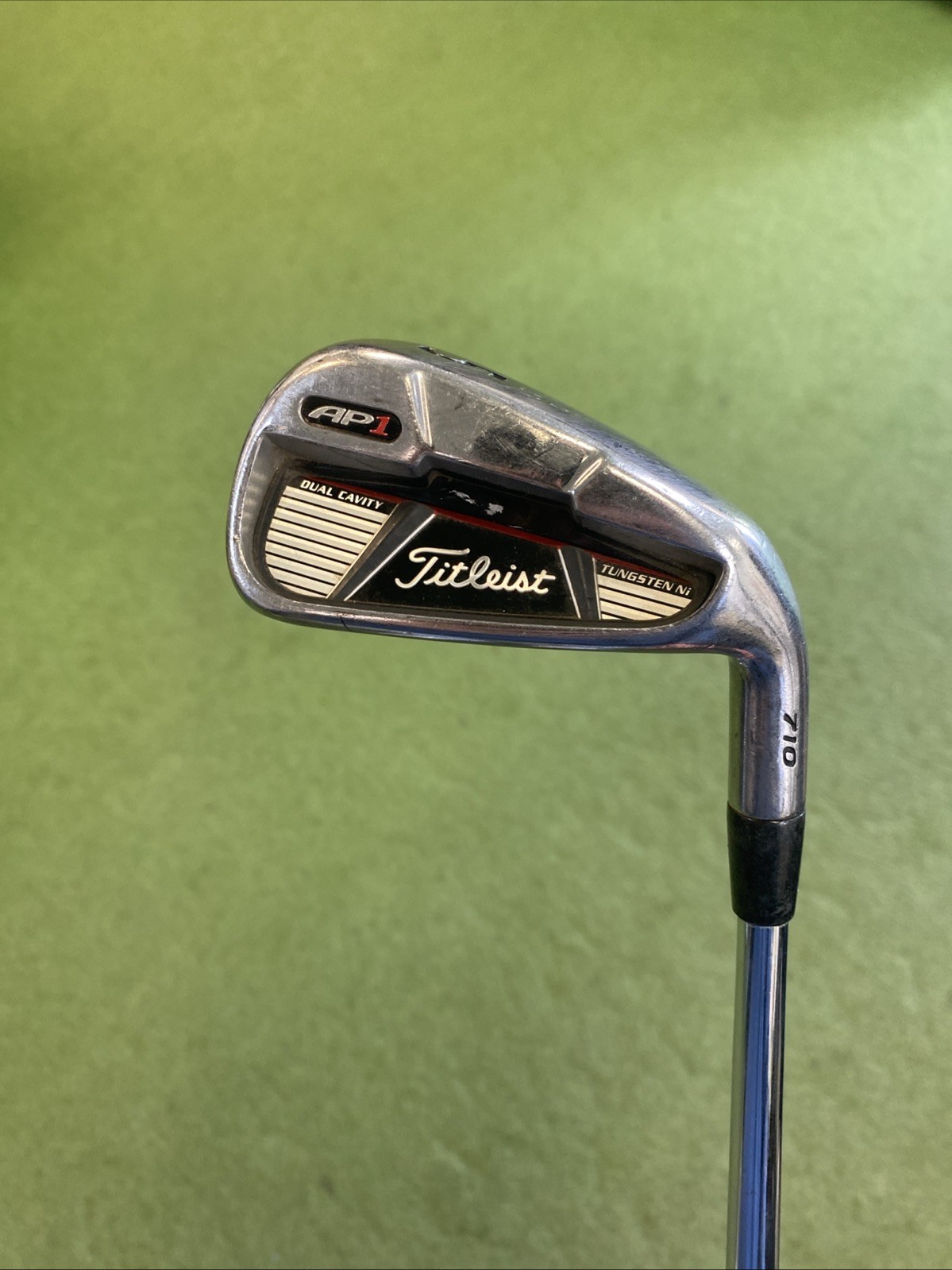 Used RH Titleist 710 AP1 Iron Set 5-PW Dynamic Gold Stiff Flex Steel - Image 3