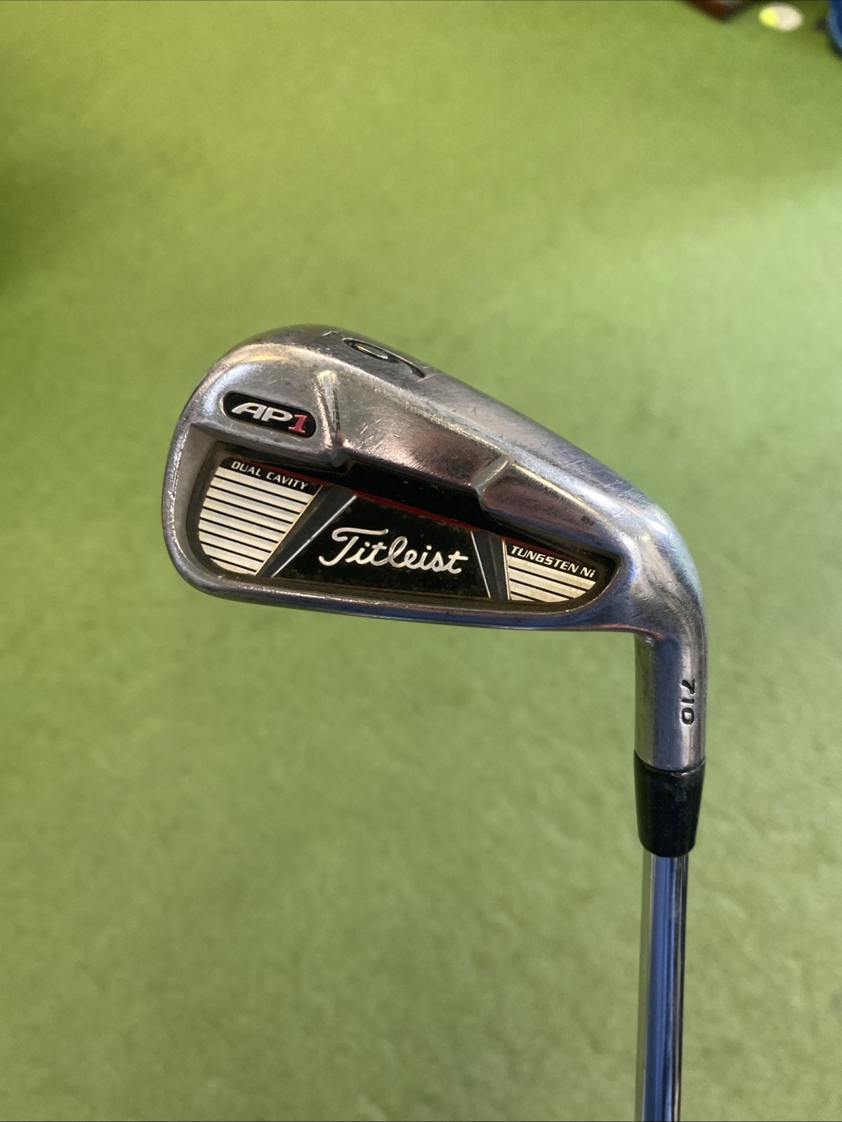 Used RH Titleist 710 AP1 Iron Set 5-PW Dynamic Gold Stiff Flex Steel - Image 5