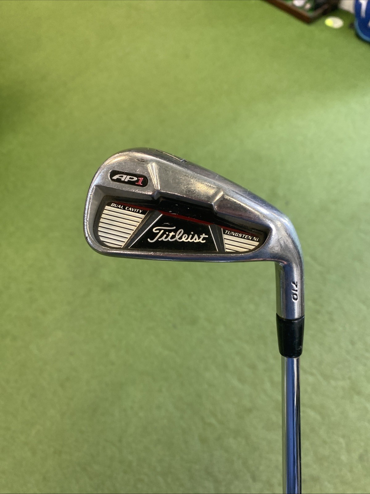 Used RH Titleist 710 AP1 Iron Set 5-PW Dynamic Gold Stiff Flex Steel - Image 7