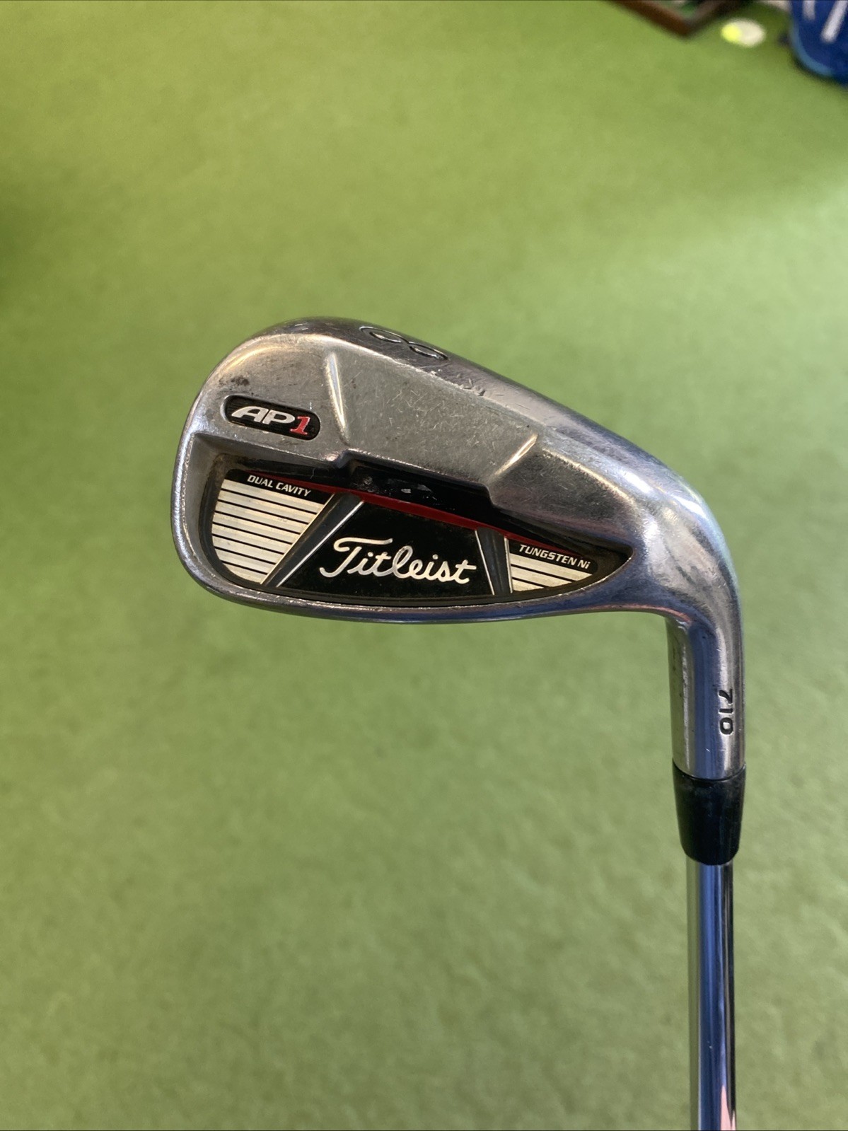 Used RH Titleist 710 AP1 Iron Set 5-PW Dynamic Gold Stiff Flex Steel - Image 9