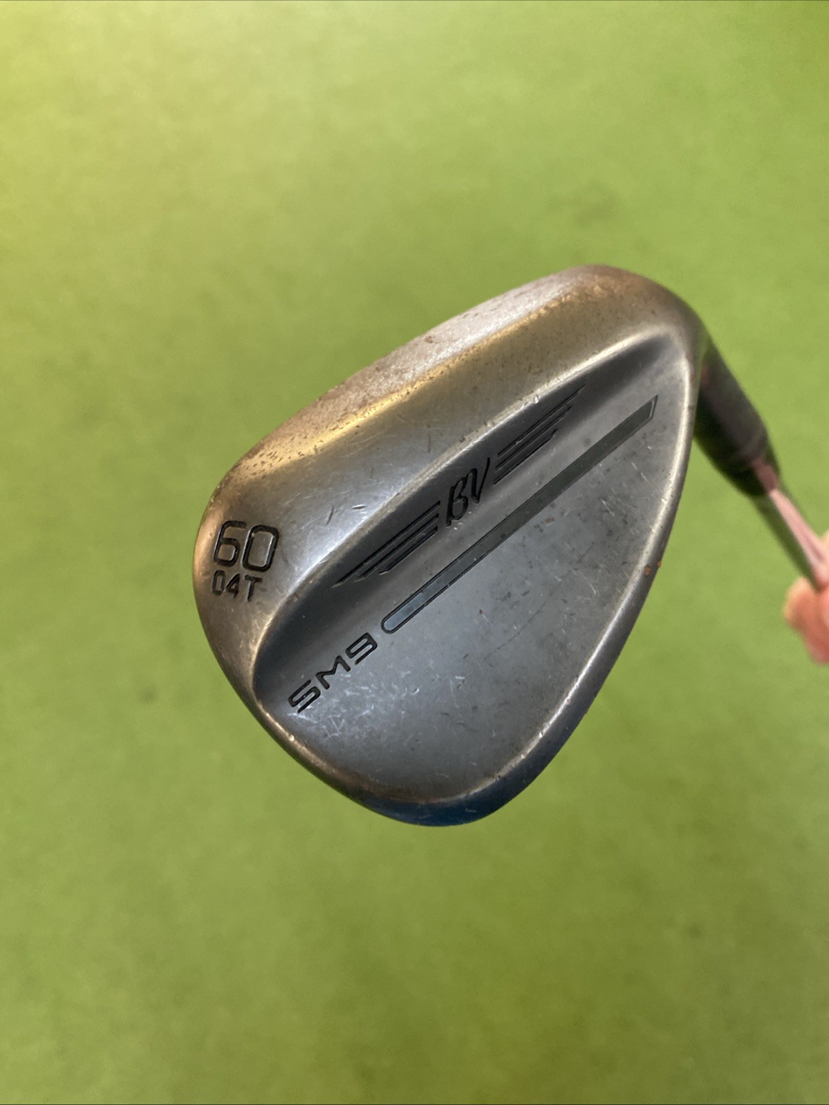 Used RH Titleist Vokey SM9 Jet Black 60.04* T Grind Lob Wedge BV Steel - Image 3