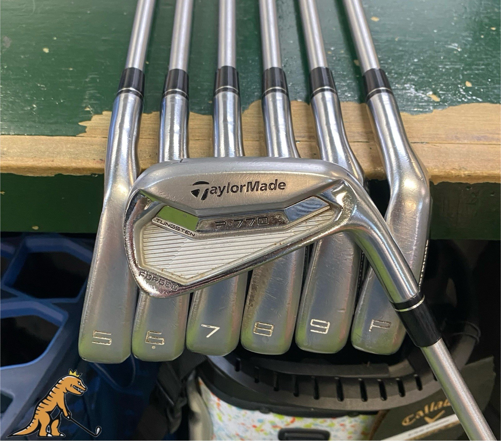 Used TaylorMade P770 Forged Iron Set 4-PW KBS Tour C-Taper 125g Stiff Plus Steel