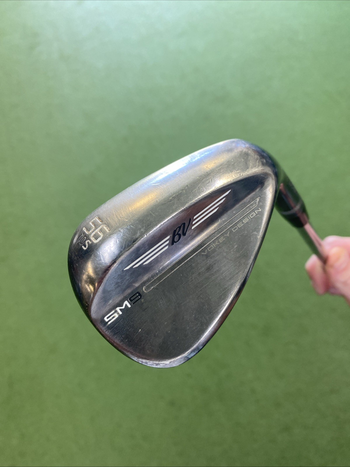 Used Titleist Vokey SM9 Brushed Steel 56.10* Sand Wedge BV Wedge Flex Steel - Image 3