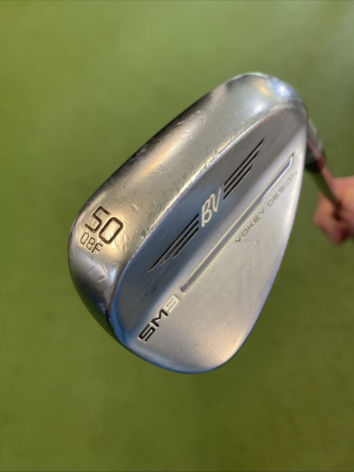 Used Titleist Vokey SM9 Tour Chrome 50.08* Gap Wedge BV Steel Wedge Flex - Image 3
