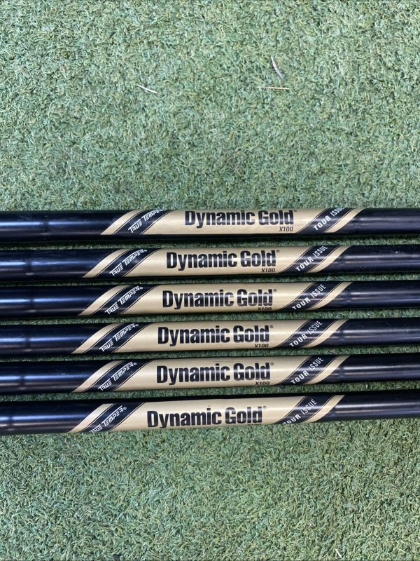 Dynamic Gold Tour Issue Black Onyx X100 Iron Set Shafts .355 6 Pc Extra Stiff - Image 3
